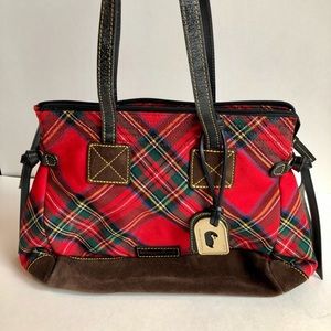 Dooney & Bourke Red Plaid Satchel